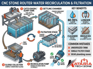 Water Recirculation and Filtration Systems for CNC Stone Routers: Setup & Benefits