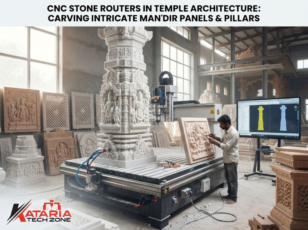 CNC Stone Routers in Temple Architecture: Carving Intricate Mandir Panels and Pillars