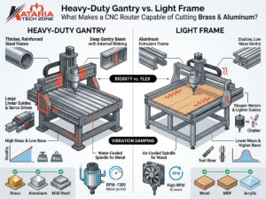 Heavy-Duty Gantry vs. Light Frame: What Makes a CNC Router Capable of Cutting Brass & Aluminum?