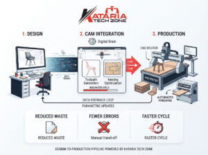 How CAD/CAM Software Integration Streamlines Furniture Manufacturing Workflows