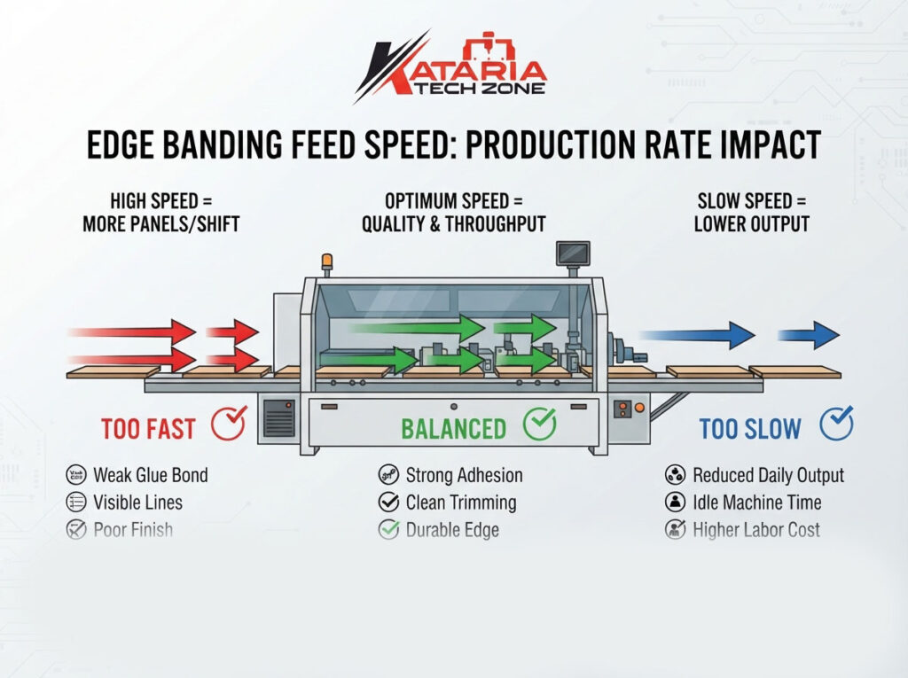 How Edge Banding Machine Feed Speeds Impact Production Rate in Cabinet Manufacturing