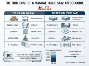 How to Calculate ROI on Upgrading from a Manual Table Saw to a Heavy-Duty Sliding Panel Saw
