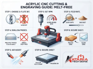 Step-by-Step Guide: How to Cut & Engrave Acrylic Sheets on a CNC Router Without Melting