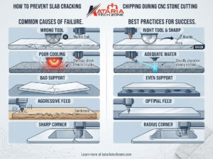 How to Prevent Slab Cracking and Chipping During CNC Stone Cutting