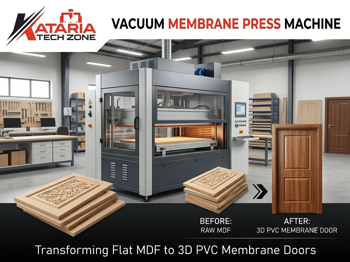 Vacuum Membrane Press Machines: Transforming Flat MDF into 3D PVC Membrane Doors